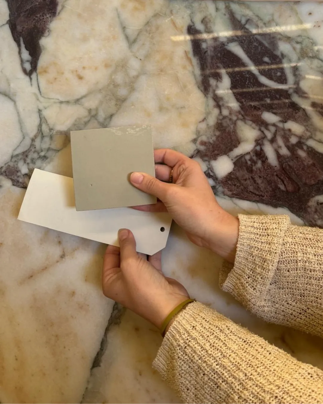 Interior design materials selection