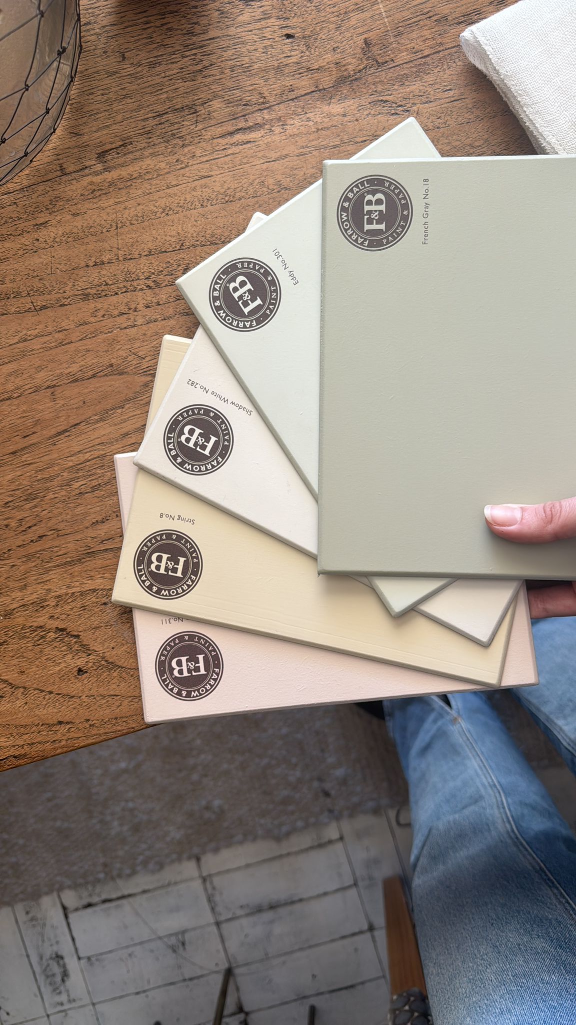 Farrow & Ball premium paint samples